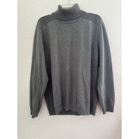 Esprit Womens Cable Knit Sweater Turtle Neck Grey Size XL Basics Minimalist Y2K - Picture 2 of 9
